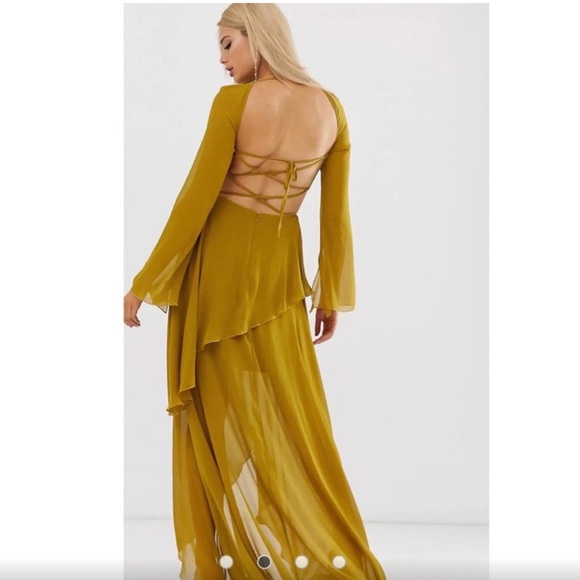 ASOS Keyhole Tie Back Maxi - Picture 9 of 9